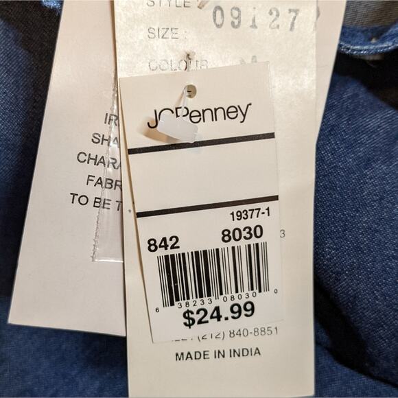 Way to Go vintage denim top teddy bears NWT size M - Picture 6 of 9